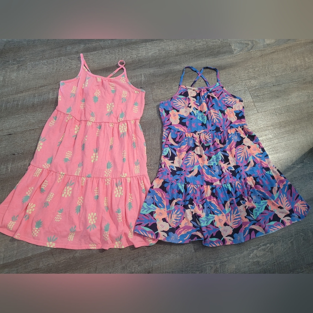 cat and jack girls 2 Dresses Size Xl (14/16) They Are worn 2 Times Perfect Cond.